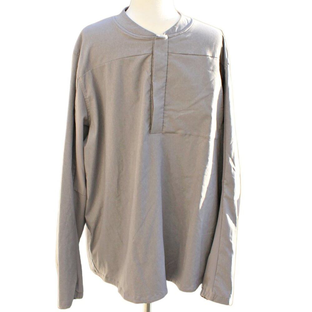 Nike Shield Pullover Running Jacket Windbreaker 1/4 Zip Gray Size XL
